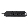 Brennenstuhl pikenduspistikupesa IP44 4-kohaline must 2,0m H07RN-F 3G1,5 - pikendusjuhe - vahelduvvool 230 V - väljundpistikud: 4 - 2 m (1159960)