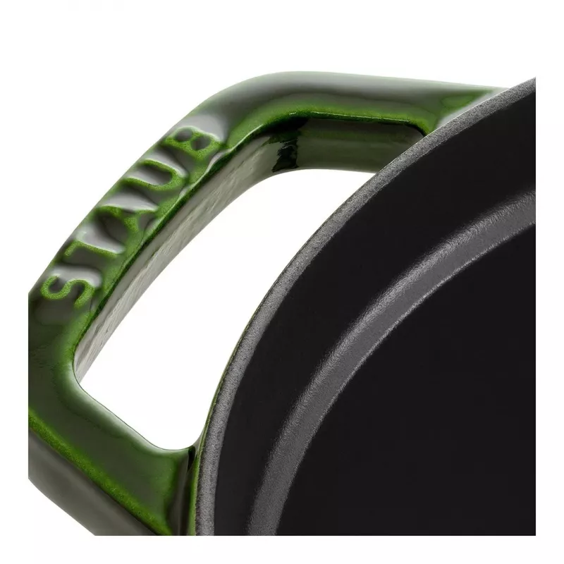 Staub La Cocotte 33 cm ovaalne malmist Hollandi ahi, basiilikuroheline