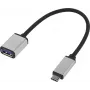 Renkforce RF-4888284 USB-kaabel 0,15 m 3.2 Gen 1 (3.1 Gen 1) USB-C USB-A must – hõbedane (RF-4888284)