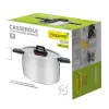Keedupott Maestro MR-3530-24 roostevabast terasest 24 cm, 5,5 L, kokkupandavad käepidemed, klaaskaas