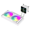 Gamemax CPU vedelikjahuti | GLACIER 240 LCD WH | Intel, AMD