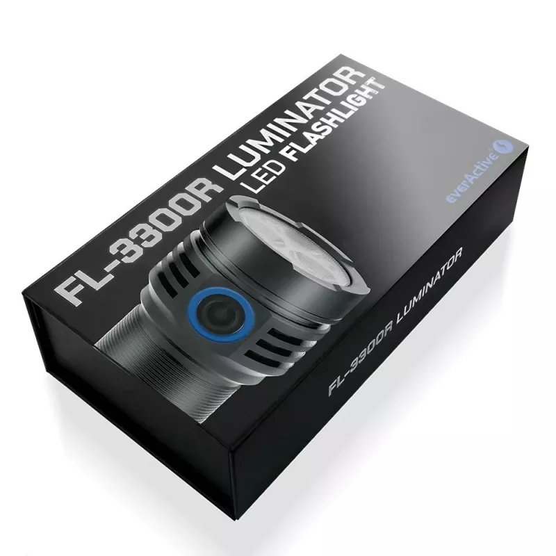 LED taskulamp everActive LUMINATO R FL-3300R — 3300 luumenit, laetav