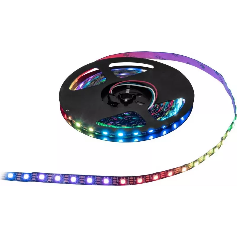 LED-piksliriba EUROLITE 50530210 2,5 m RGB 5 V – adresseeritav LED-riba, 2,5 m pikk, 5 V toide, RGB