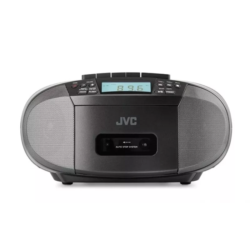 Raadiomängija JVC RC-E444B must, CD-mängija ja FM-tuuneriga