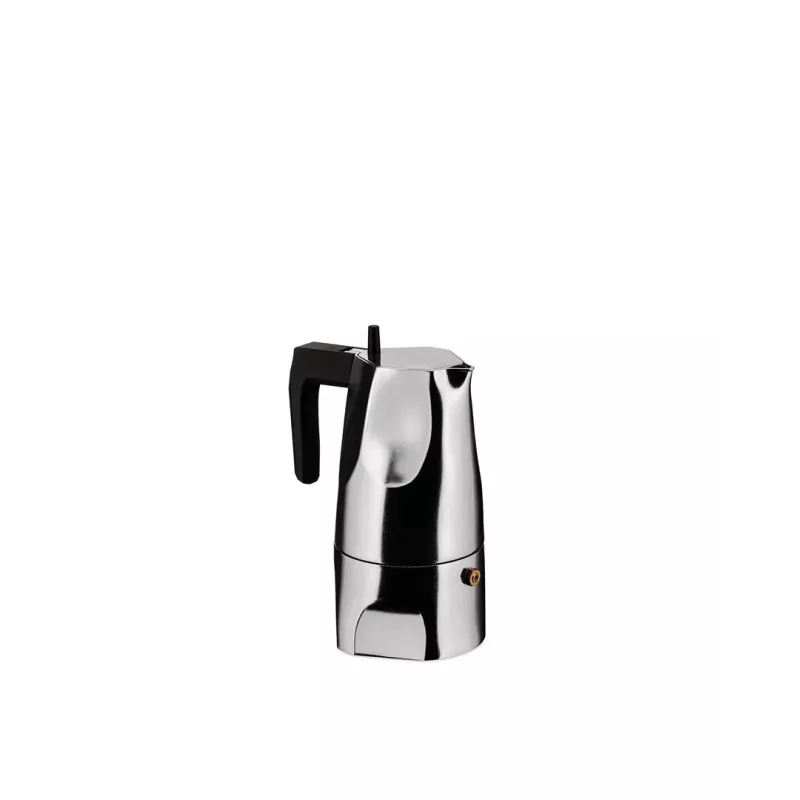 Alessi MT18/3 Espressomasin Ossidiana, roostevaba teras, alumiinium, 3,5 x 18,5 x 40,5 cm