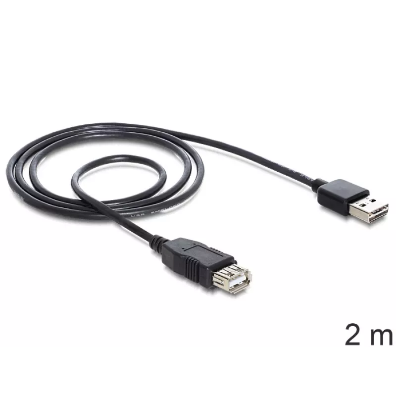 USB-kaabel DeLOCK EASY-USB 2.0-A 2m must
