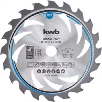 Ketasaeleht KWB 583354 15 cm puitlaastplaadile, lehtpuule, plastile