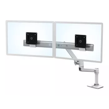 Lauakinnitus Ergotron LX seeria kahe otsese kuvari hoide 63,5 cm (25 tolli) valge