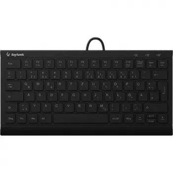 KeySonic KSK-5011ELC (DE) klaviatuur Kodu USB QWERTZ Saksa Must