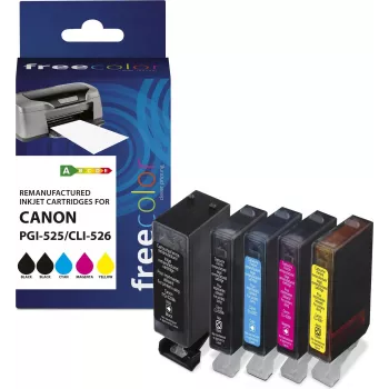 Freecolor Canon PGI-525XL must + CLI-526XL BK/C/M/Y kassett