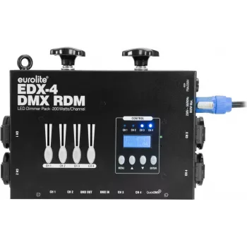 LED dimmer pack EUROLITE EDX-4 DMX RDM 4-kanaliga 10 A