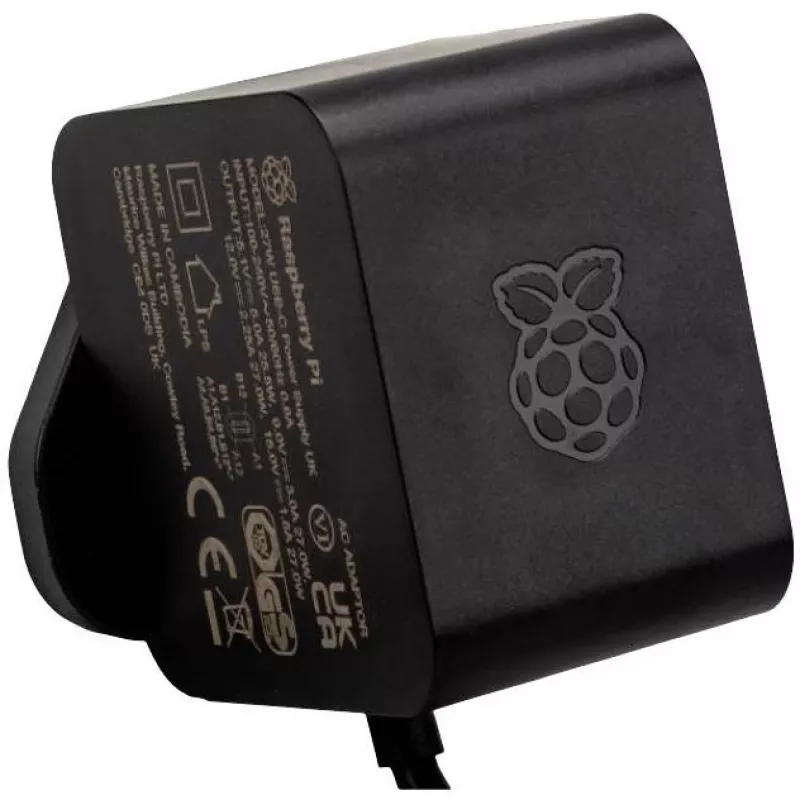 Toiteadapter Raspberry SC1408 (mudel RPI5NT5AB) – ühilduv Raspberry Pi seadmetega