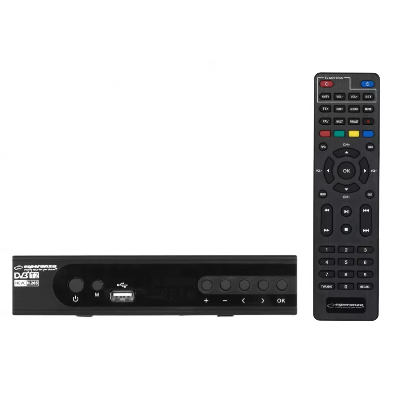 Dekoder Tuner TV DVB-T2 Hevc H.265 kaabel HDMI