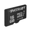 MicroSDHC mälukaart PATRIOT PSF16GMDC10 — 16 GB, Class 10, UHS-I (U1), 80 MB/s, must