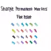 Sharpie Fine Point püsimarker, must, 12 tk