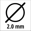 Trimmeri niit EINHELL Super Cut Line 2,0 mm, mudel 3436653, läbimõõt 2,0 mm