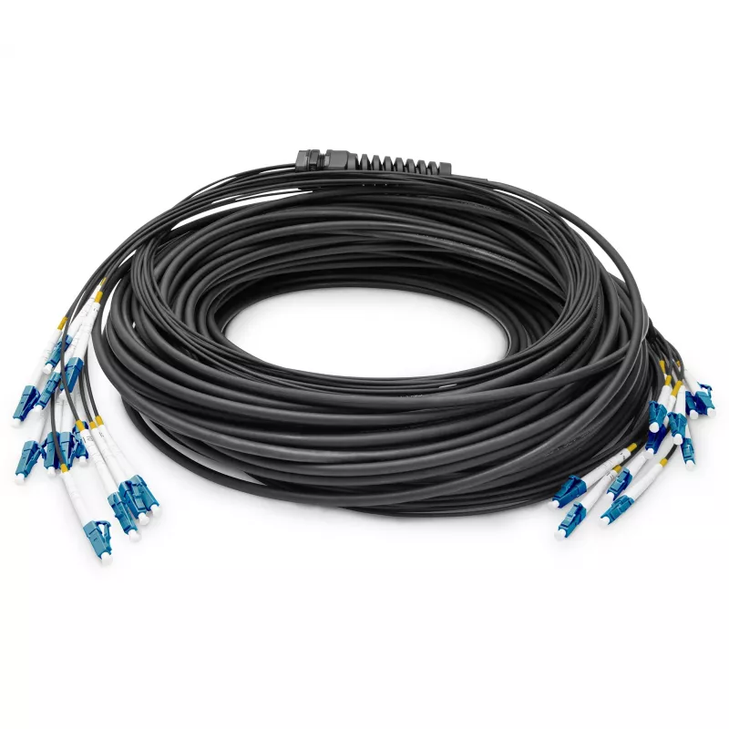 Digitus eelmonteeritud klaaskiust universaalne breakout-kaabel 12 kiudu LC/UPC 50m