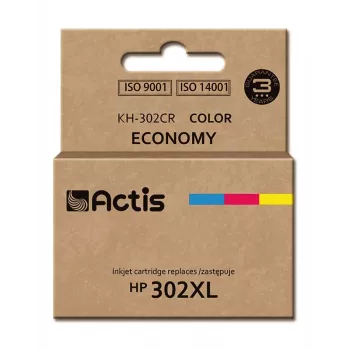 Actis KH-302CR tint (asendus HP 302XL F6U67AE jaoks; Premium; 21 ml; värviline)