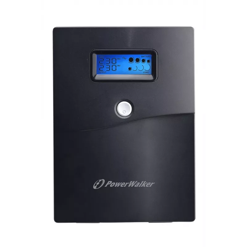 Katkematu toiteallikas PowerWalker VI 3000 SCL — Line-interaktiivne UPS 3 kVA / 1800 W, 230 V, 9 Ah aku, LCD, torn, must