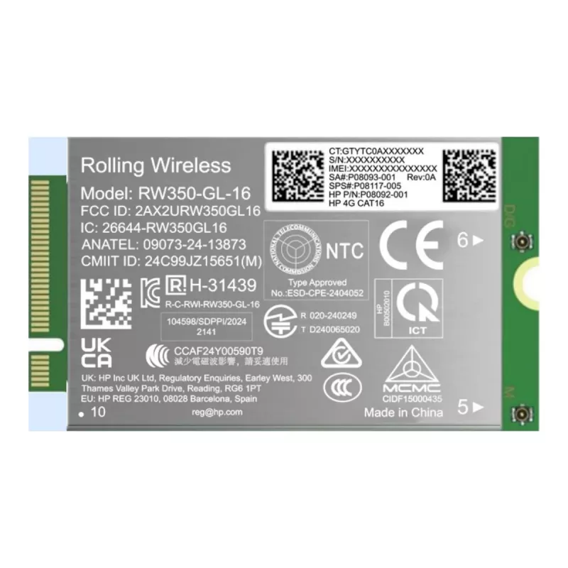 HP 4G LTE-Advanced Pro Cat16 WWAN B8BD2AA