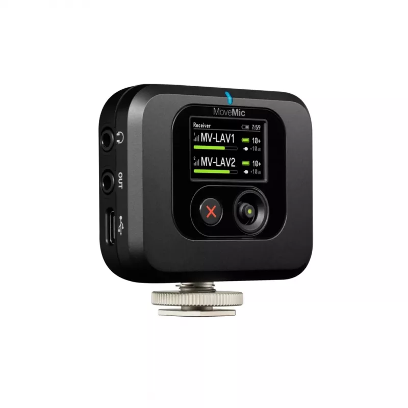 Juhtmevaba kaamerale kinnitatav vastuvõtja Shure MV-R-Z6 — 50–20000 Hz, 30 m leviulatus, 12–15 V, 308×101×38 mm, 0,429 kg, must