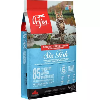 ORIJEN Six Fish Cat - kuiv kassitoit - 5,4kg