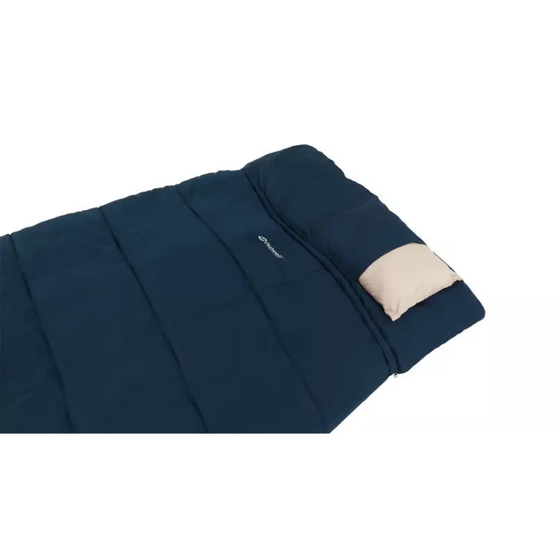 Magamiskott Outwell Contour Lux XL — ristkülikukujuline, täiskasvanutele, polüester, 2200×1050 mm, kuni 190 cm kasutajatele, sinine