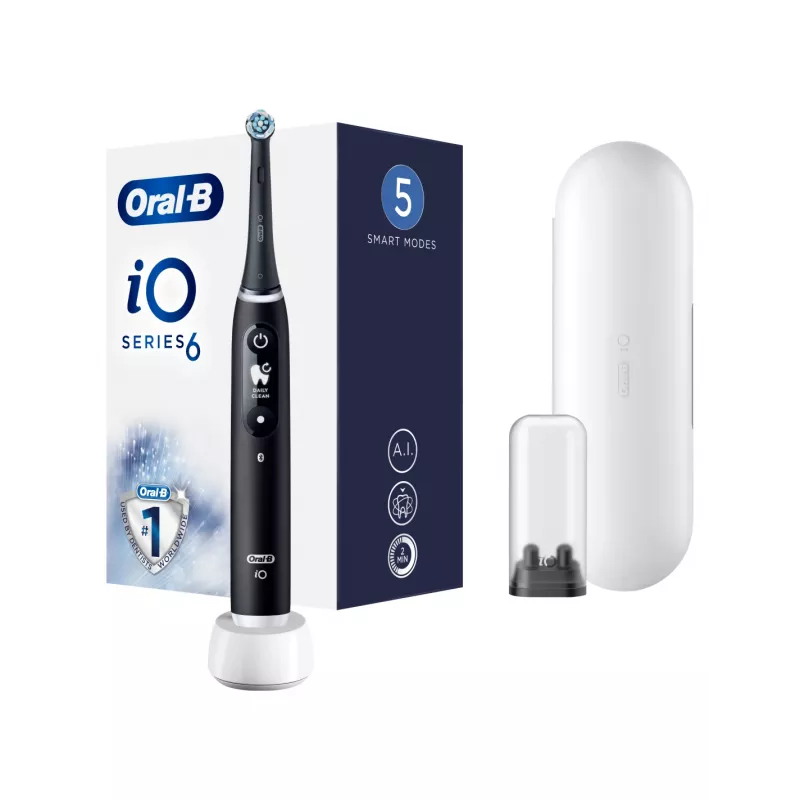 Oral B IO6 elektriline hambahari kotiga, must oonüks