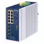 Hallatav kommutaator PLANET IP30 8-pordiline L2/L4 Gigabit Ethernet Alumiinium Sinine