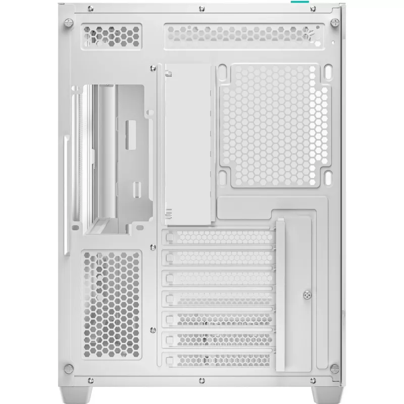 PC korpus DeepCool CG530 WH Midi Tower — ATX/Micro ATX/ITX, karastatud klaas, 2×3,5-tollist + 3×2,5-tollist pesa, toetab kuni 410 mm graafikakaarti