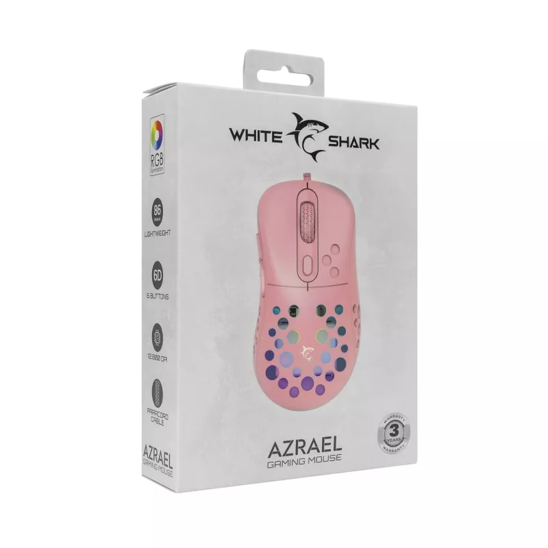 hiir White Shark GM-5013 Azrael Pink USB