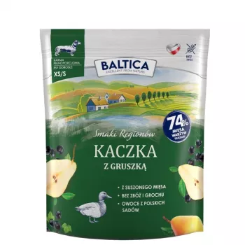 Märg koeratoit Baltica pardi ja pirniga XS/S 1 kg — täisväärtuslik toit väikestele täiskasvanud koertele
