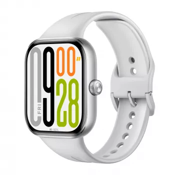 Nutikell Xiaomi Watch 5 hõbedane, 2,07 tolli (5,26 cm) AMOLED, 47,5 mm korpus, TPU rihm, 5 ATM, 24-päevane aku