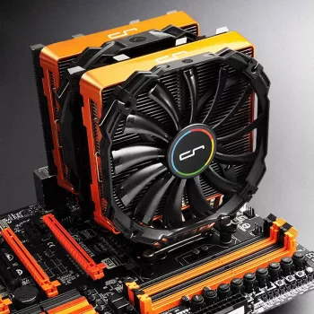 Arvuti jahutussüsteemi lisatarvik Cryorig CR-CCO — ABS oranž, ühildub mudelitega R1 Universal/R1 Ultimate, 140×23×131 mm