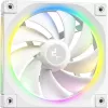 Vedelik-CPU jahuti DeepCool LQ240 Valge 240 mm alumiiniumradiaatoriga, 2×120 mm RGB ventilaatoriga, 41 cm torudega