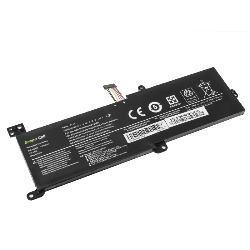 Aku roheline Cell LE125 Lenovo IdeaPadile (7,4 V, 3500 mAh, LiPo, must)