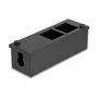 Jaotuskarp DeLOCK Easy 45 moodulihoidik laua- või seinakinnituseks, metall, must — 4×22,5×45 mm või 2×45×45 mm