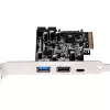 SilverStone ECU05 - USB-adapter - PCIe 2,0 x2 madalprofiil - USB 3,1 Type C x 1 + USB3.0 x 2 + USB3.0 (sisemine) x 2 (SST-ECU05)