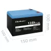Qoltec LiFePO4 liitium-raudfosfaataku 12,8V 12Ah 153,6Wh BMS-iga
