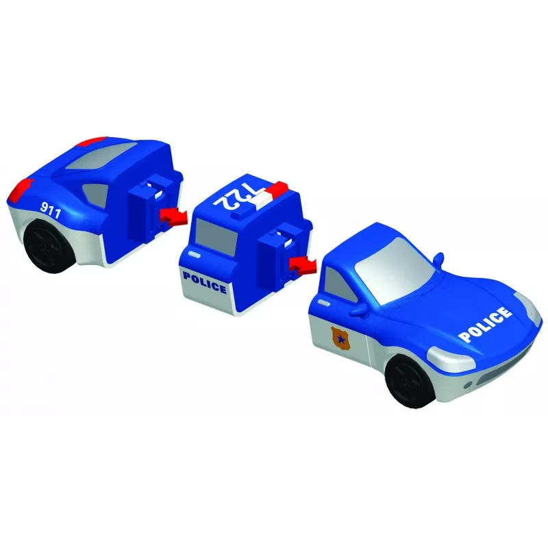 Sõidukikomplekt Popular Playthings Mix or Match Vehicles Police