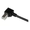 StarTech.com 3m USB 2.0 A kuni täisnurkne B-kaabel – isane/isane, 3 m, USB A, USB B, USB 2.0, must