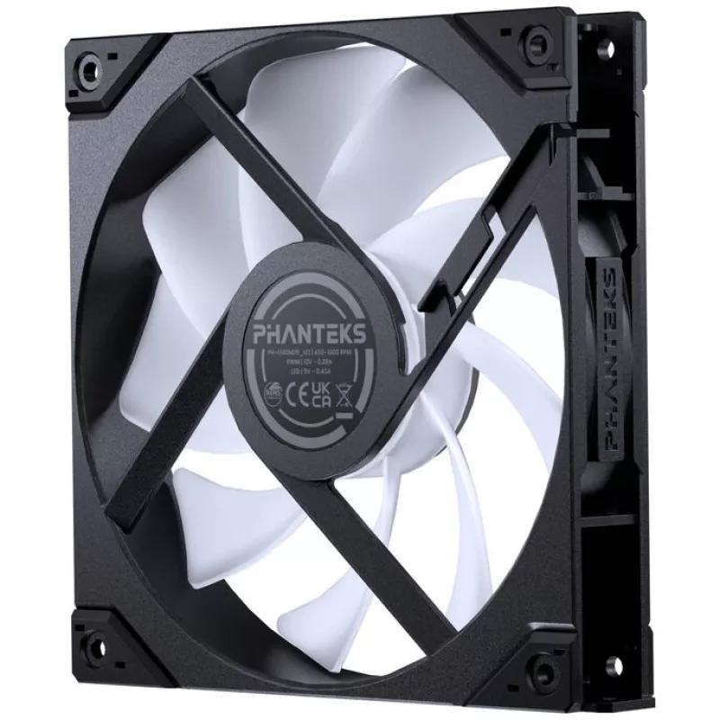 Phanteks M25 Gen2 PWM D-RGB 140mm korpuse ventilaator - must