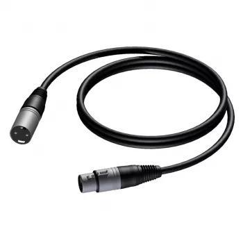 Helikaabel PROCAB CAB901 5m XLR isane emasele Must