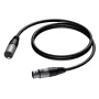 Helikaabel PROCAB CAB901 5m XLR isane emasele Must