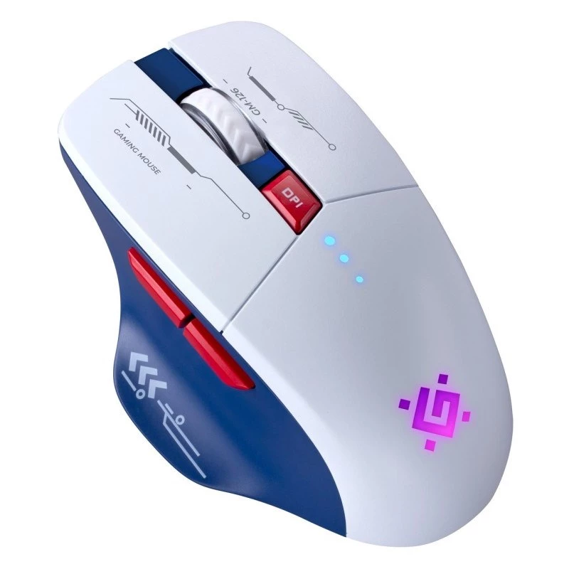 hiir DEFENDER GM-126 TISA RF+BT OPTIC 1600dpi 6P Valge