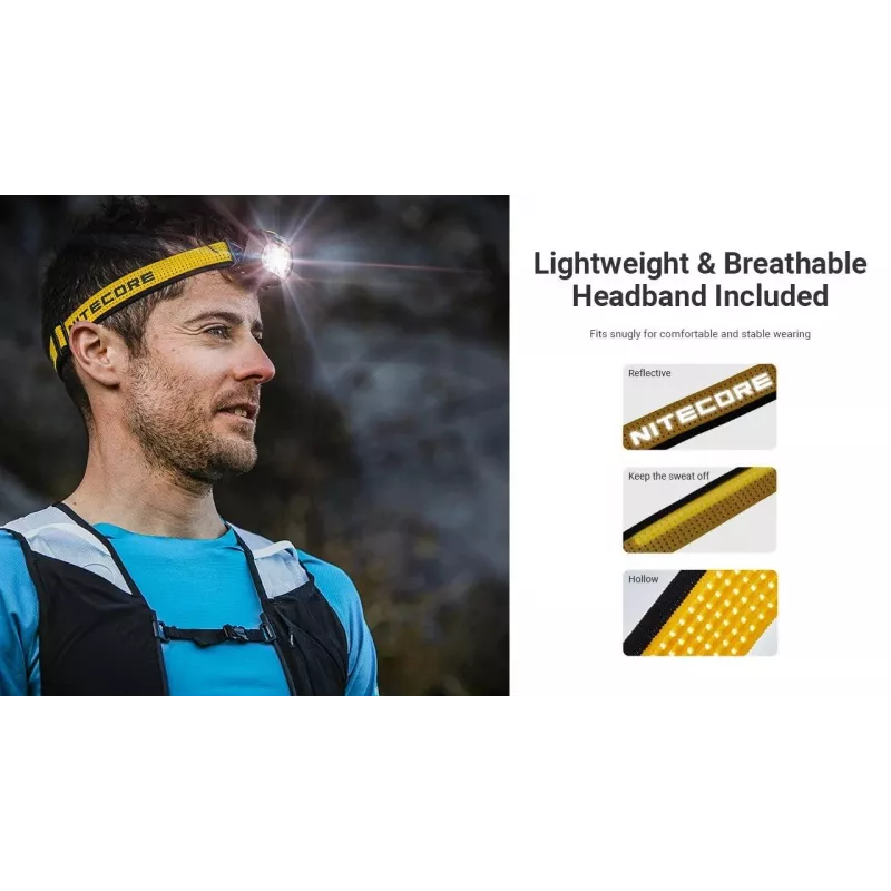 Nitecore UT27 MCT Must, Kollane Pealamp LED