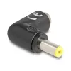 Juhtmepistik DeLOCK 80795 DC 5.5 x 2.1 Must Isane/Emane