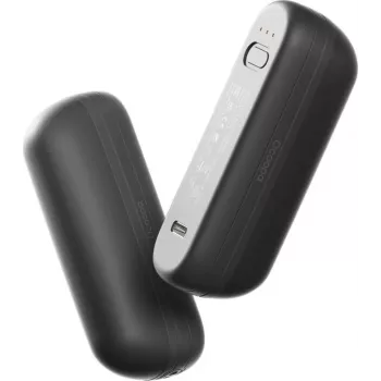 Taaslaetav kätesoojendaja Ocoopa UT2s Mini – 2600 mAh kaasaskantav taskuküttekeha, alumiiniumist, must