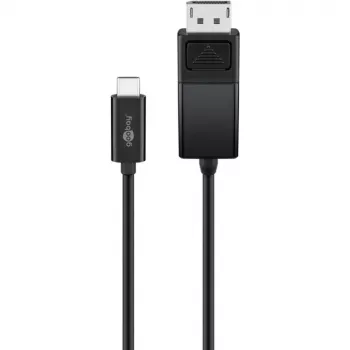 Goobay USB-C DisplayPort-kaabel. M/M. Must