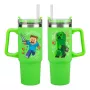 Paladone Minecraft roheline 900ml isoleeritud tass ja kõrs